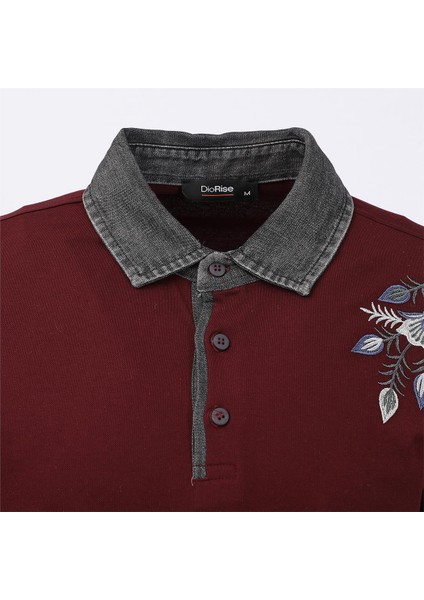 Erkek Kısa Kol Polo Yaka Tişört - PL-493 - Koyu Bordo fiyatları