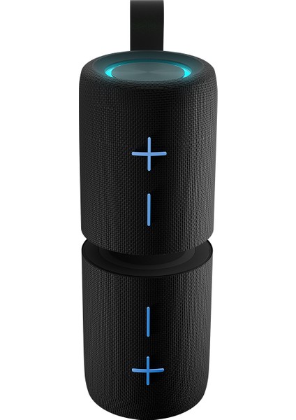 SL-S80 Zenix Siyah 20W 1800MAH + 1800MAH Tf-Aux-Tws-Ipx6 Mıknatıslı Bluetooth Hoparlör