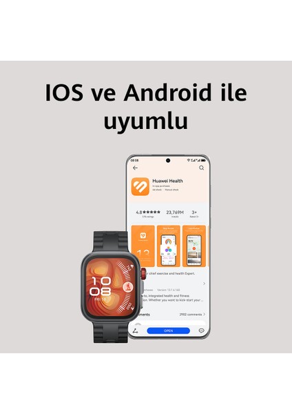 Watch Fit 4 Pro (Huawei Türkiye Garantili) - Siyah