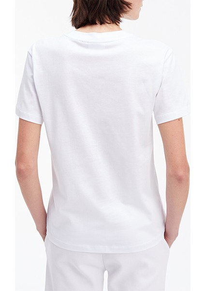 Kadın Ck Hero Logo Regular T-Shirt - Beyaz fiyatları