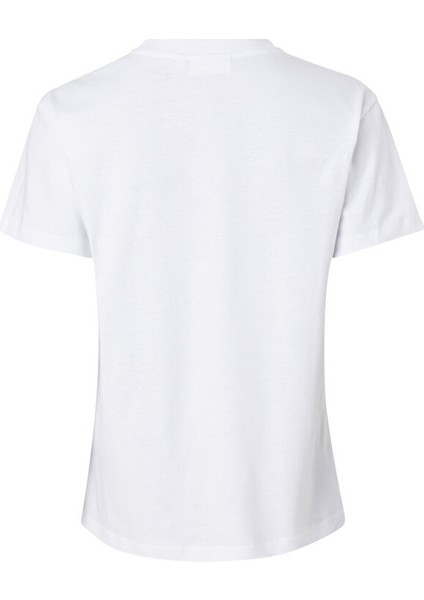 Kadın Ck Hero Logo Regular T-Shirt - Beyaz fırsatları
