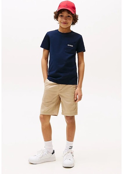 Erkek Çocuk Th Pique Yama Cepli T-Shirt - Lacivert fiyatları