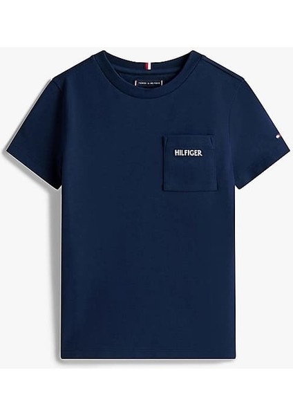 Erkek Çocuk Th Pique Yama Cepli T-Shirt - Lacivert indirimleri