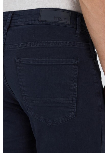 Koyu Lacivert Pamuklu 5 Cep Casual Slim Fit 5 Cep Pantolon 1003250318