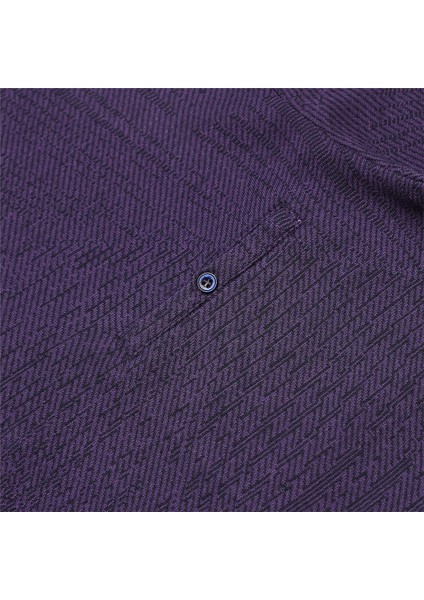 Erkek Polo Yaka Kısa Kol Tişört - (M-2xl) - DJS-273 - Mor modelleri