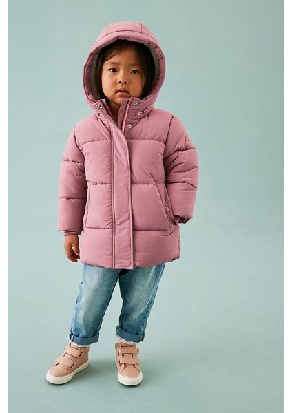 Pembe Tam Polar Astarlı Suya Dayanıklı Mont fiyatları