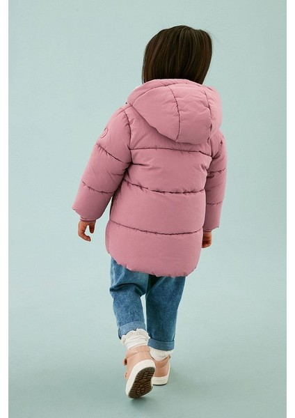 Pembe Tam Polar Astarlı Suya Dayanıklı Mont modelleri