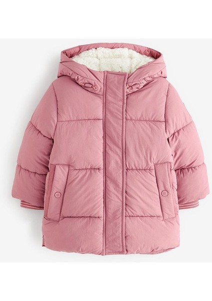 Pembe Tam Polar Astarlı Suya Dayanıklı Mont indirimleri