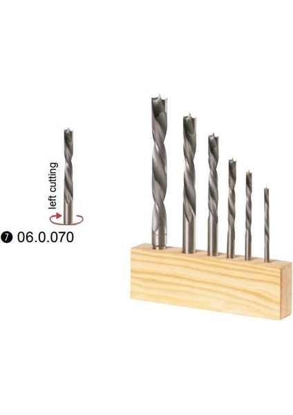 Matkap Seti Sola Dönüşlü Lh D:4,5,6,8,10,12MM