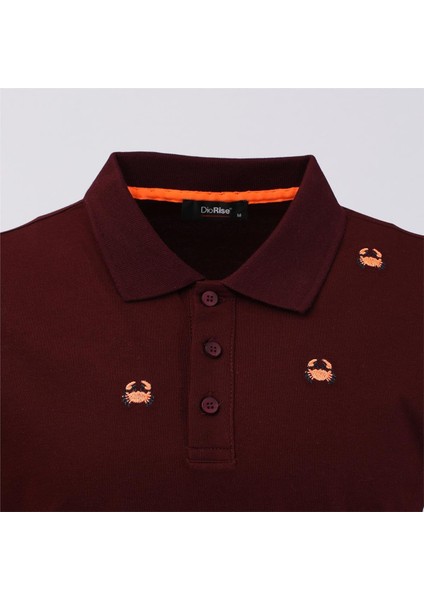 Erkek Kısa Kol Polo Yaka Tişört - PL-472 - Koyu Bordo fiyatları