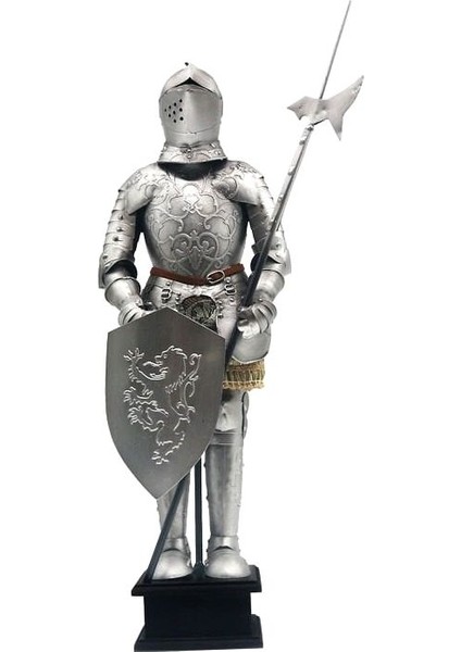 Zırhlı Metal Şovalye Figürü 45cm