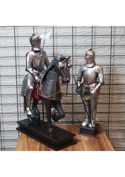 Zırhlı Metal Şovalye Figürü 45cm modelleri