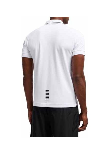 Erkek Ea7 Polo Yaka T-Shirt - Beyaz fiyatları