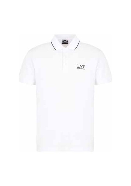 Erkek Ea7 Polo Yaka T-Shirt - Beyaz fırsatları
