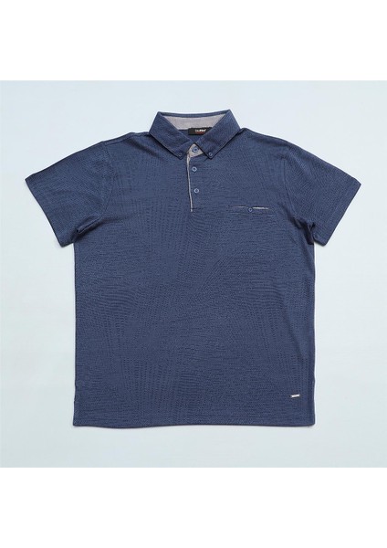 Erkek Polo Yaka Kısa Kol Tişört - (M-2xl) - DJS-273 - Indigo fiyatları