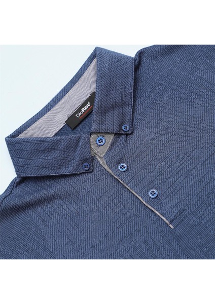 Erkek Polo Yaka Kısa Kol Tişört - (M-2xl) - DJS-273 - Indigo fırsatları