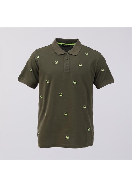 Erkek Kısa Kol Polo Yaka Tişört - PL-472 - Haki