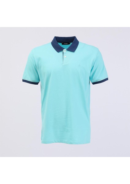 Erkek Kısa Kol Polo Yaka Tişört - PLE-463 - Mint Yeşili