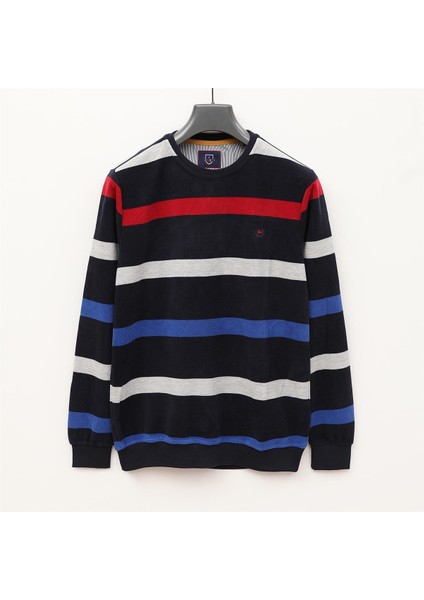 Erkek Uzun Kol Ince Polo Yaka Tişört - CZT-101 - Marine