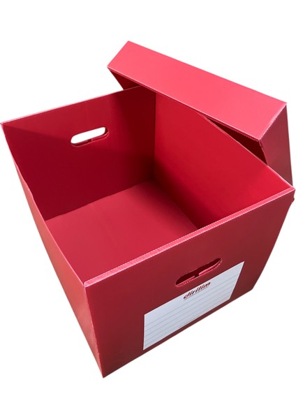 Arşiv Kutusu ve Dosyası Taşıma Kutusu 42X35X30CM Plastik Oluklu Levha fırsatları