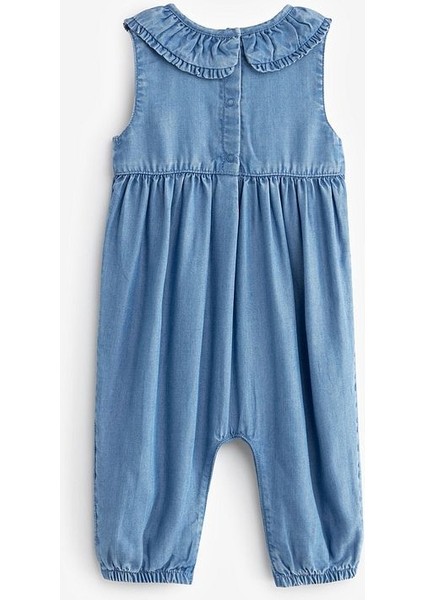 Mavi Denim Bebe Fırfır Yaka Romper indirimleri