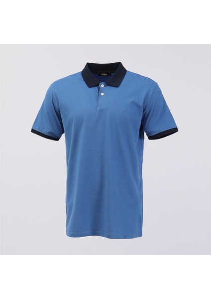 Erkek Kısa Kol Polo Yaka Tişört - PLE-462 - Saks