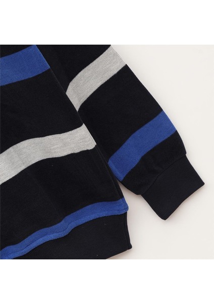 Erkek Uzun Kol Ince Polo Yaka Tişört - CZT-102 - Marine modelleri