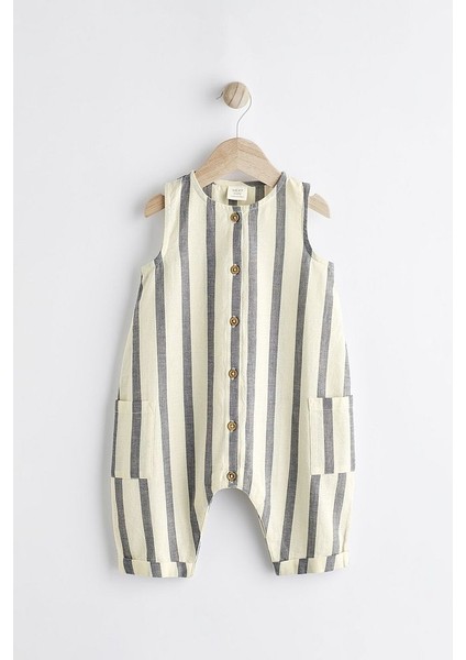 % 100 Pamuklu Beyaz Gri Çizgili Romper modelleri