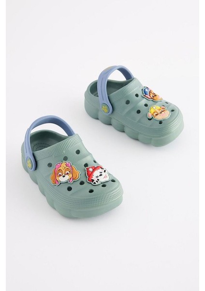 Yeşil Paw Patrol Desenli Terlik