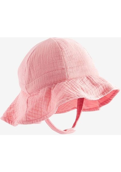 Pamuklu Pembe Geniş Kenarlı Şapka modelleri