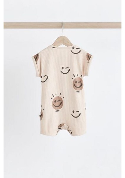 Pamuklu Krem Yıldız Desenli 3’lü Romper Set indirimleri
