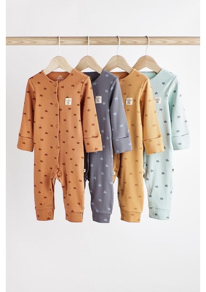 % 100 Pamuklu Neutral Star 4’lü Tulum Set