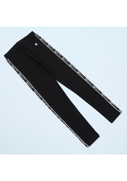 Kız Çocuk Şardonsuz Ince Tayt - 41481 - Siyah