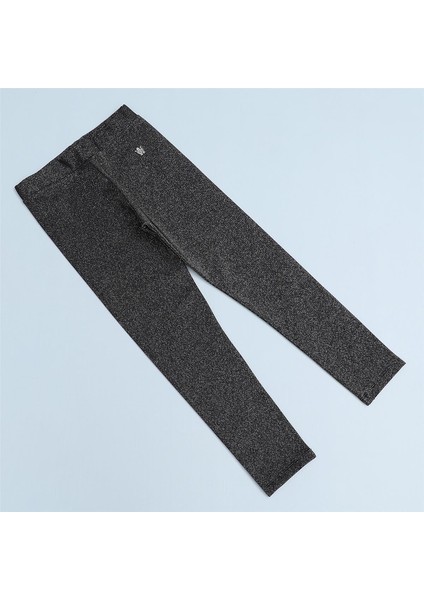 Kız Çocuk Şardonsuz Ince Tayt - 41457 - Siyah