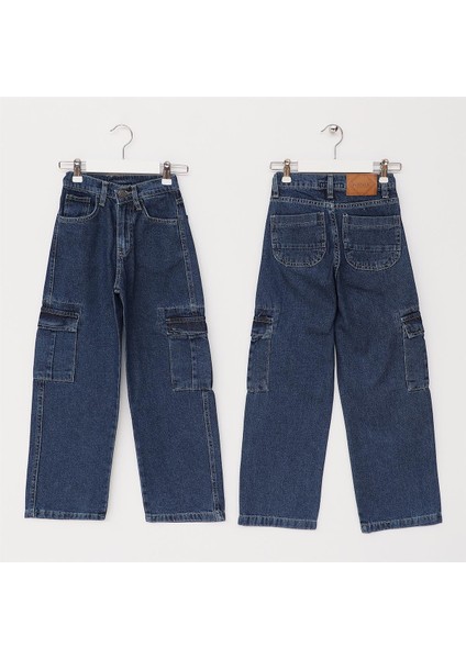 Kız Çocuk Ince Pantolon - G623 - Indigo
