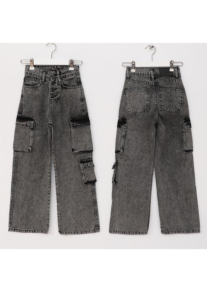 Kız Çocuk Ince Pantolon - G624 - Gri