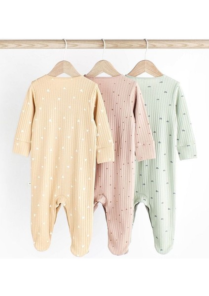 % 100 Pamuklu Yellow Green 3’lü Tulum Set fiyatları
