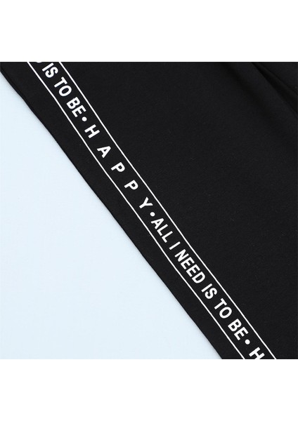 Kız Çocuk Şardonlu Kalın Pantolon - 22196 - Siyah modelleri