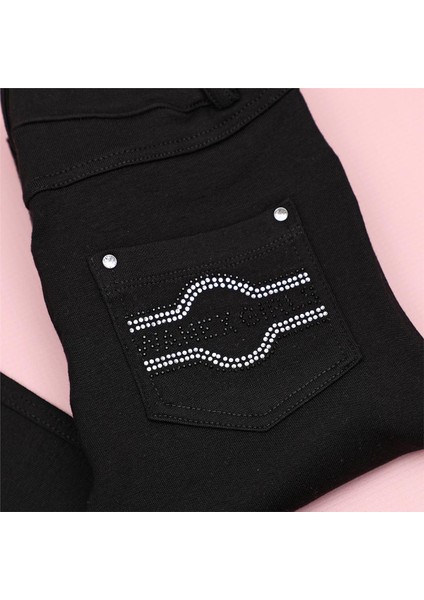Kız Çocuk Şardonsuz Ince Pantolon - 22197 - Siyah fiyatları