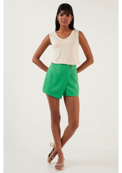 Slim Fit V Yaka Kalın Askılı 2' Li Paket Bluz Bayan Bluz 5864384S2