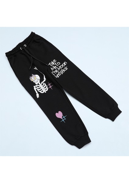 Kız Çocuk Ince Pantolon - 22219 - Siyah