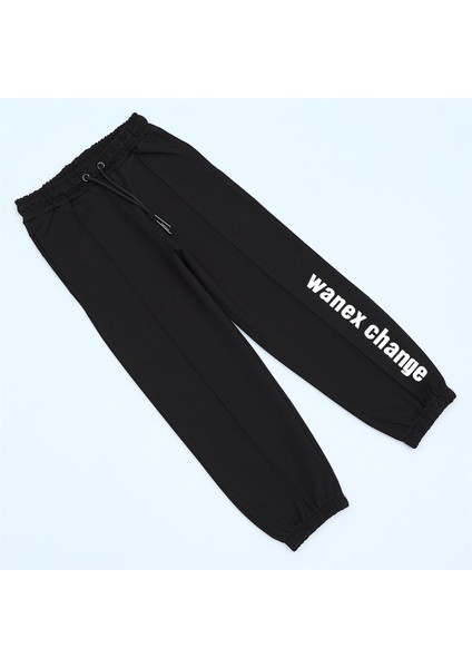 Kız Çocuk Şardonsuz Ince Pantolon - 22172 - Siyah