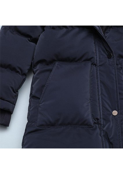 Kız Çocuk Uzun Kol Kalın Mont - 50001 - Lacivert modelleri