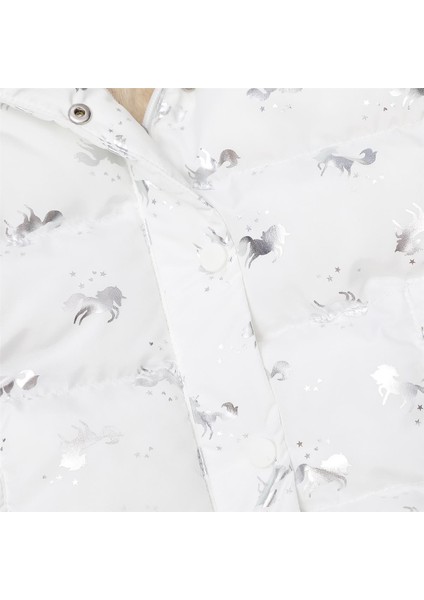 Kız Çocuk Şardonsuz Uzun Kol Kalın Mont - 24018 - Desenli fiyatları