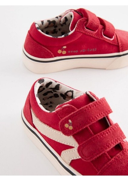 Kırmızı Ortopedik Taban Bantlı Sneaker Spor Ayakkabı