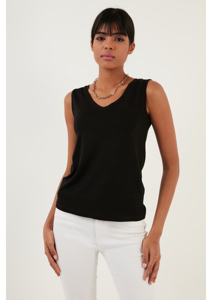 Slim Fit V Yaka Kalın Askılı 2' Li Paket Bluz Bayan Bluz 5864384S2 modelleri