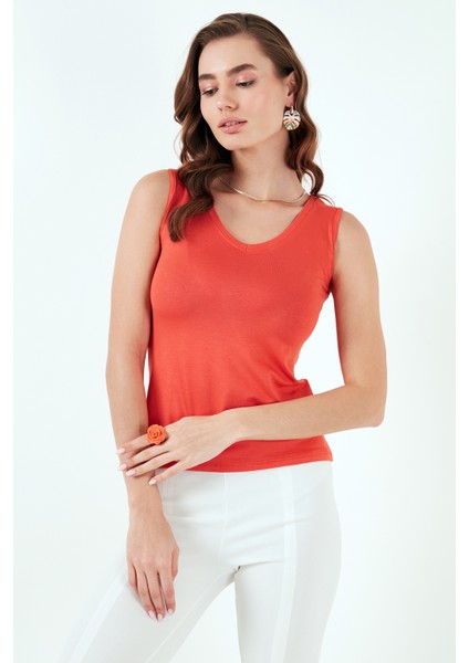 Slim Fit V Yaka Kalın Askılı 2' Li Paket Bluz Bayan Bluz 5864384S2 modelleri