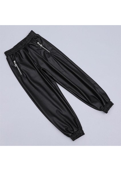 Kız Çocuk Şardonlu Kalın Pantolon - 22151 - Siyah