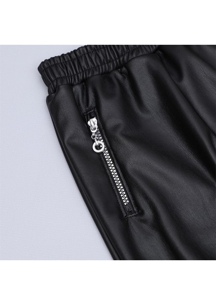 Kız Çocuk Şardonlu Kalın Pantolon - 22151 - Siyah fiyatları