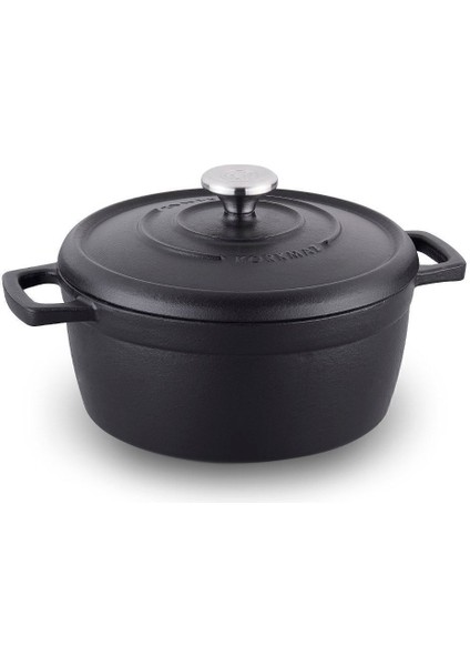 A2829 Casta Döküm Tencere 24 cm Siyah